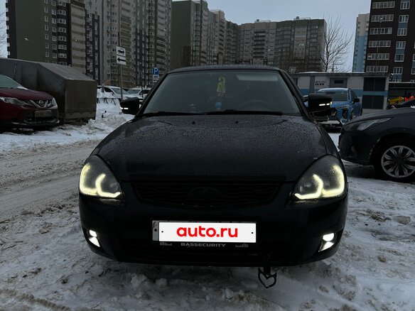 2008 Lada (ВАЗ) Priora I, чёрный, 265000 рублей - вид 1