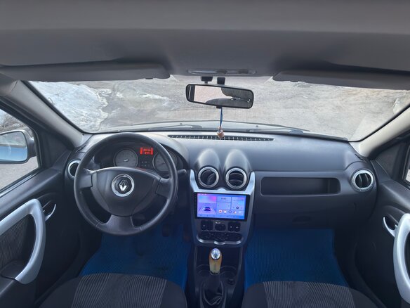 2013 Renault Logan I Рестайлинг, синий, 465000 рублей - вид 10