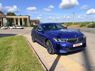 2021 BMW 6 серии Gran Turismo 620d xDrive IV (G32) Рестайлинг, синий, 4199000 рублей, вид 4
