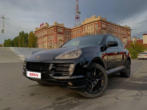 2007 Porsche Cayenne I Рестайлинг (957), чёрный, 1800000 рублей - вид 2