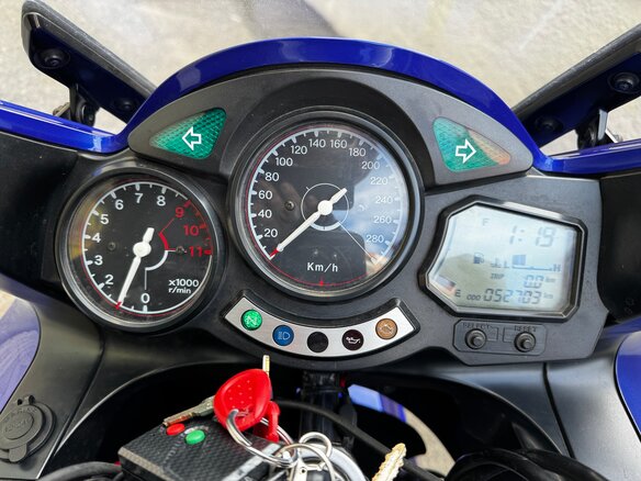 2002 Yamaha FJR1300, синий, 515000 рублей - вид 10