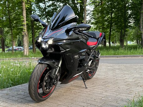 2018 Kawasaki Ninja H2 SX, серый, 1150000 рублей, вид 2