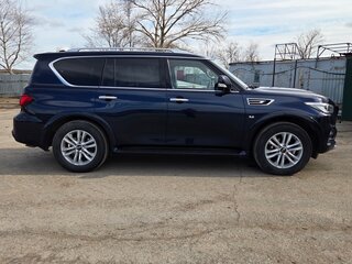 2018 Infiniti QX80 I Рестайлинг 2, синий, 3450000 рублей, вид 4