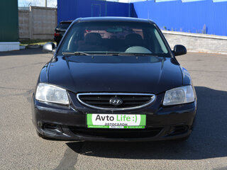 2006 Hyundai Accent ТагАЗ II, чёрный, 299000 рублей, вид 2