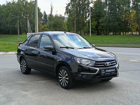 2022 Lada (ВАЗ) Granta I Рестайлинг, чёрный, 735000 рублей - вид 2