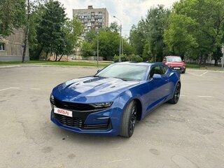 2019 Chevrolet Camaro 10-speed VI Рестайлинг, синий, 3600000 рублей, вид 2