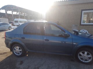 2010 Renault Logan I Рестайлинг, синий, 475000 рублей, вид 2