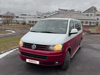 2009 Volkswagen Multivan Long T5 Рестайлинг, красный, 1700000 рублей, вид 1