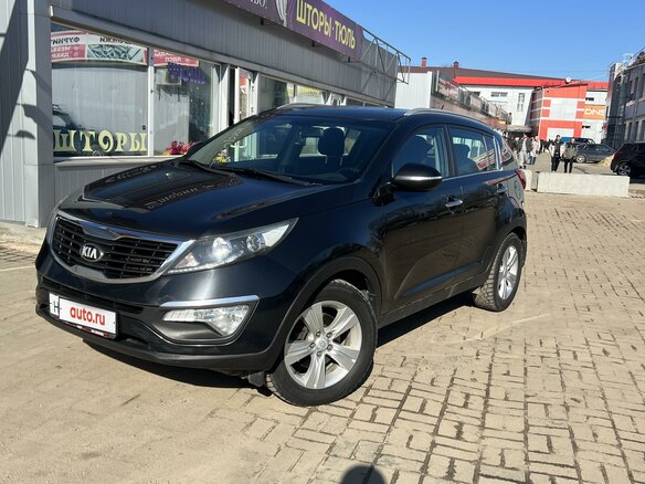 2012 Kia Sportage III, чёрный, 1350000 рублей - вид 1
