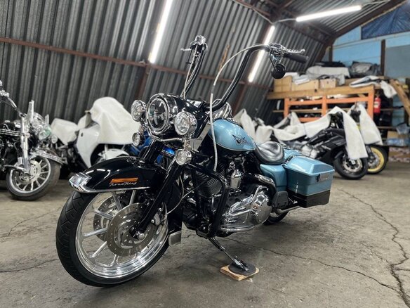 2007 Harley-Davidson Road King, голубой, 999999 рублей
