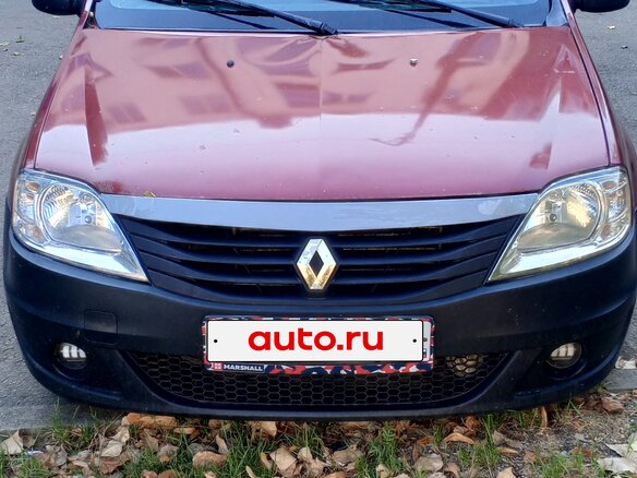 2008 Renault Logan I, пурпурный, 125000 рублей