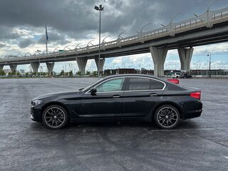 2017 BMW 5 серии 520d VII (G30/G31/G38), чёрный, 2800000 рублей, вид 2
