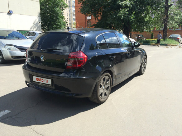 2010 BMW 1 серии 116i I (E81/E82/E87/E88) Рестайлинг, чёрный - вид 4