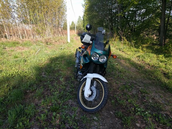 1995 Honda XRV 750 Africa Twin, зелёный - вид 10