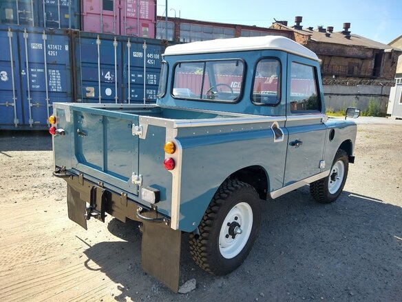 1982 Land Rover Series III, голубой - вид 5