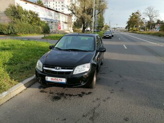2013 Lada (ВАЗ) Granta I, чёрный, 550000 рублей, вид 1