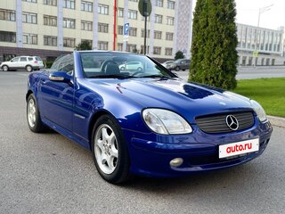 2001 Mercedes-Benz SLK-Класс 230 I (R170) Рестайлинг, синий, 1750000 рублей, вид 3