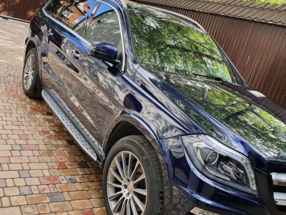 2015 Mercedes-Benz GL-Класс 400 II (X166), синий, 3100000 рублей