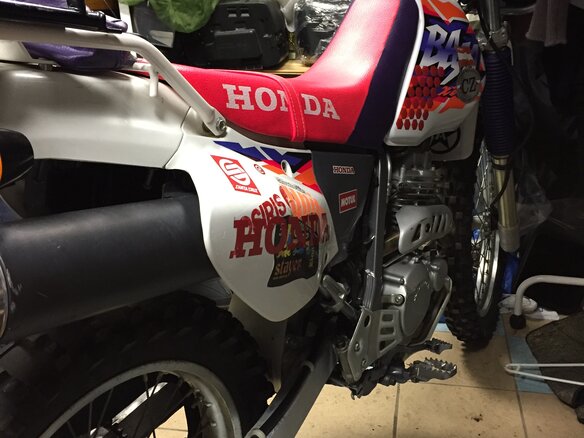 1995 Honda XR 250, белый - вид 8