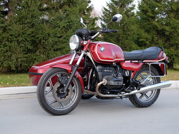 1985 BMW R 80, пурпурный - вид 1
