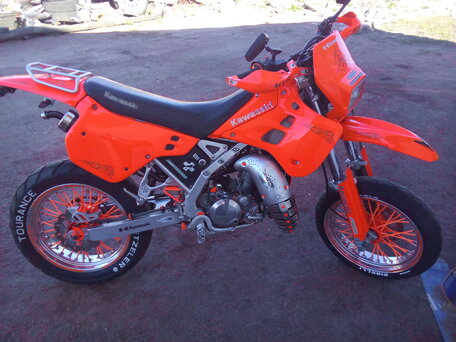 1995 Kawasaki KDX 125, зелёный, 275000 рублей, вид 1