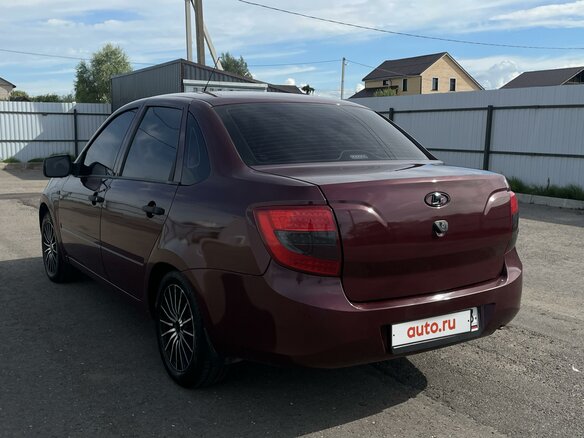 2013 Lada (ВАЗ) Granta I, красный, 480000 рублей - вид 6