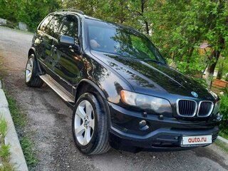 2003 BMW X5 3.0i I (E53) Рестайлинг, чёрный, 1300000 рублей, вид 1