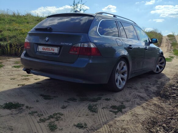 2005 BMW 5 серии 520d V (E60/E61), синий, 1100000 рублей - вид 6