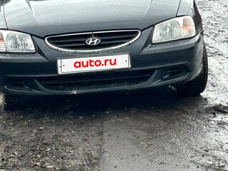 2008 Hyundai Accent ТагАЗ II, чёрный, 450000 рублей, вид 1