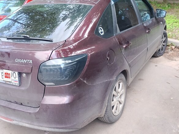 2015 Lada (ВАЗ) Granta I, пурпурный, 375000 рублей - вид 7