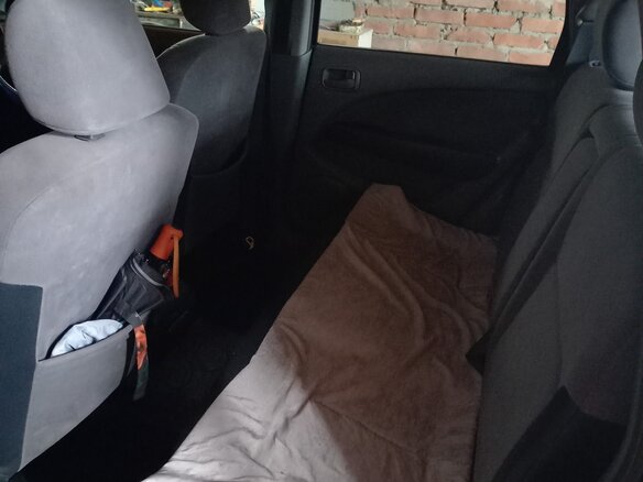 2002 Mitsubishi Airtrek I, синий, 550000 рублей - вид 9