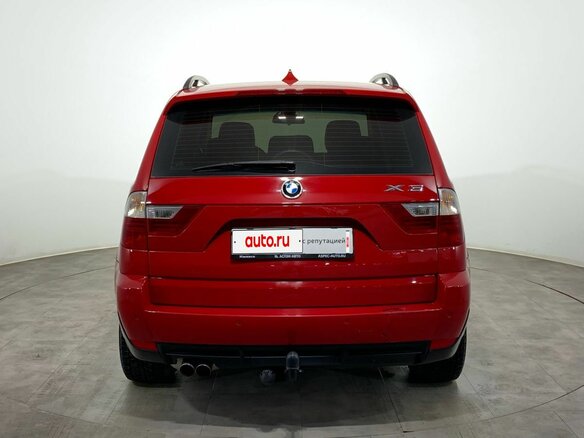 2007 BMW X3 25i I (E83) Рестайлинг, красный, 800000 рублей - вид 4