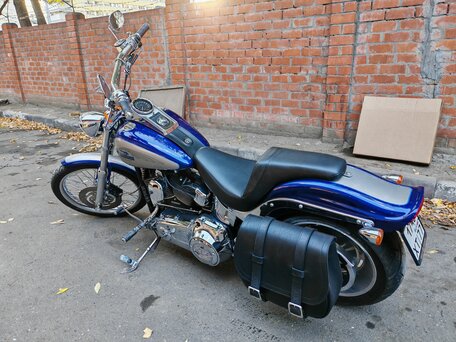 2007 Harley-Davidson Softail Custom, синий, 1100000 рублей, вид 4
