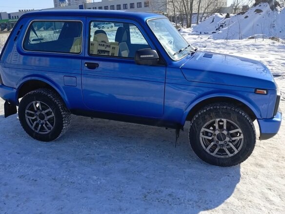 2019 Lada (ВАЗ) 2121 (4x4) I Рестайлинг, синий, 850000 рублей - вид 1