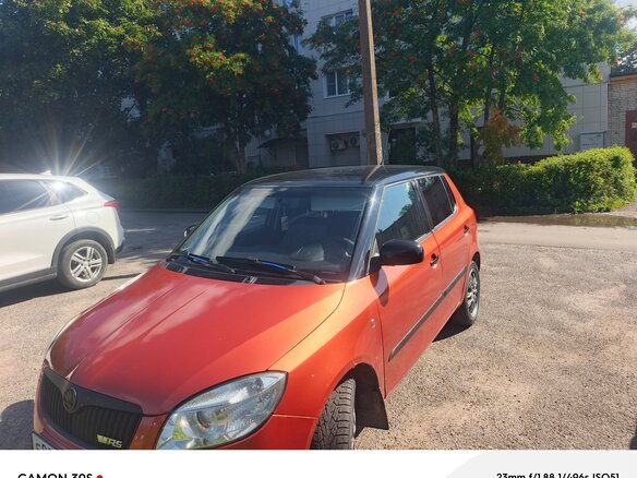 2009 Skoda Fabia II, красный, 450000 рублей