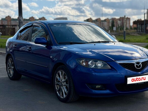 2007 Mazda 3 I (BK) Рестайлинг, синий, 599000 рублей - вид 1