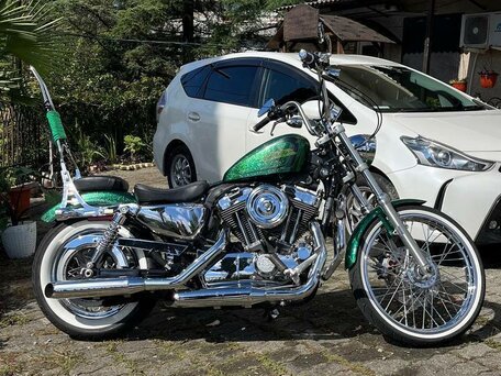 2013 Harley-Davidson Sportster 1200, зелёный, 799000 рублей, вид 3