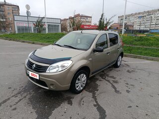 2012 Renault Sandero I, бежевый, 430000 рублей, вид 1