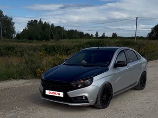 2016 Lada (ВАЗ) Vesta I, серебристый, 800000 рублей, вид 2
