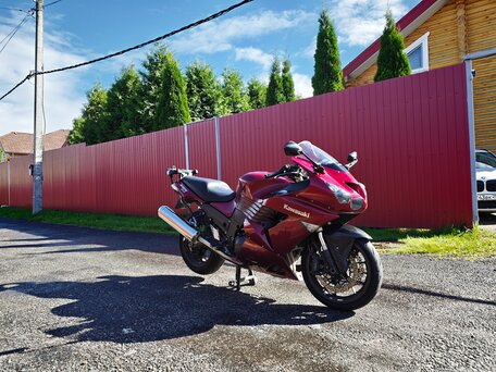 2007 Kawasaki ZZR 1400, красный, 630000 рублей, вид 3