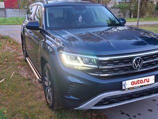 2020 Volkswagen Atlas I Рестайлинг, синий, 3100000 рублей, вид 2