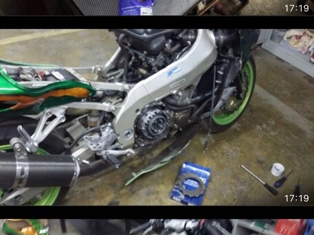 2001 Kawasaki ZX-9R Ninja, зелёный, 400000 рублей, вид 5