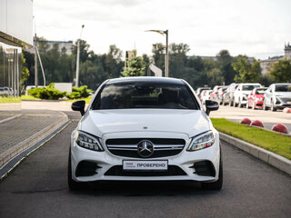 2018 Mercedes-Benz C-Класс AMG 43 AMG IV (W205) Рестайлинг, белый, 3850000 рублей, вид 4
