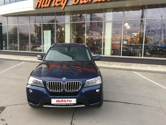 2012 BMW X3 28i xDrive II (F25), синий, 2300000 рублей - вид 1