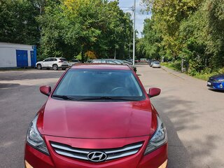 2016 Hyundai Solaris I Рестайлинг, красный, 1120000 рублей, вид 2
