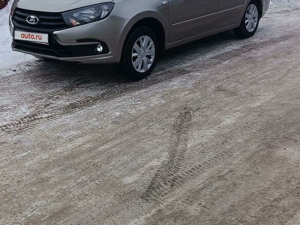 2019 Lada (ВАЗ) Granta I Рестайлинг, серый, 700000 рублей - вид 2