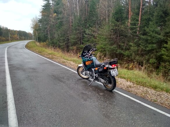 1995 Honda XRV 750 Africa Twin, зелёный - вид 2