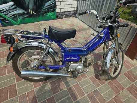 2010 Atlant 50cc, синий, 28000 рублей, вид 1