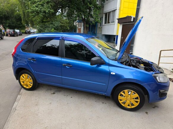2018 Lada (ВАЗ) Kalina II, синий, 550000 рублей - вид 3