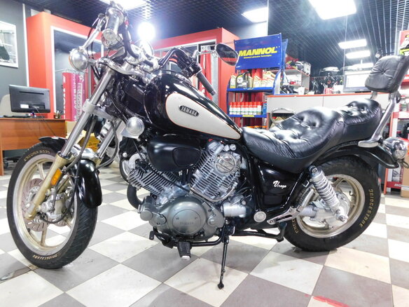 1996 Yamaha XV1100 Virago, чёрный - вид 24